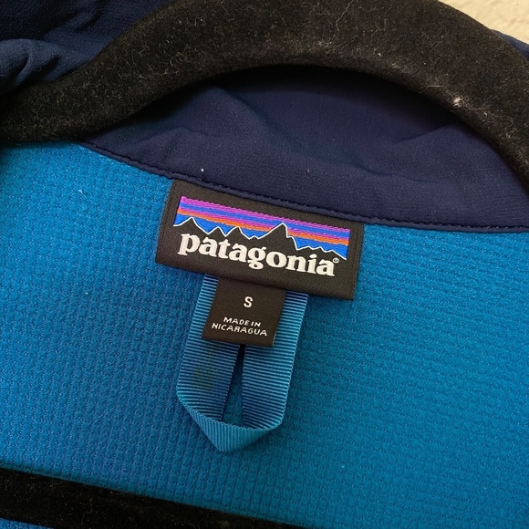 Patagonia Adze Hybrid Jacket zip up blue thermal Mens size Small - Picture 7 of 10